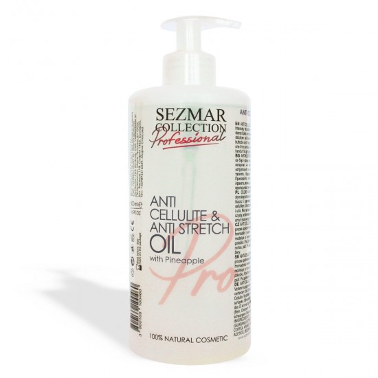Антицелулитно масажно масло с Ананас,  SEZMAR PROFESSIONAL, 500 ml