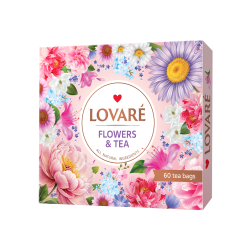 Подаръчен Комплект Чай LOVARE Flowers And Tea Spring, 60 бр